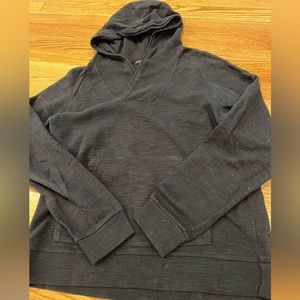 EUC Theory Shawl Collar hoodie hooded sweatshirt M